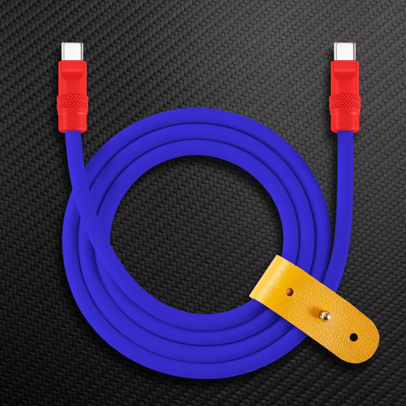 240W Contrast Color Silicone Fast Charging Cable