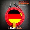 Germany Flag Chubby - Specially Customized ChubbyCable - Red+Yellow+Black