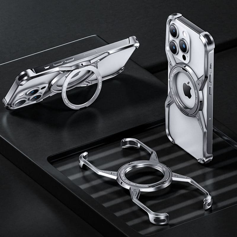 360° Rotating Stand Heat Dissipation Magnetic Phone Case