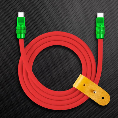 "Anodized" 240W Reflective Shine Charge Cable C+Lightning