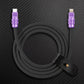 "Anodized Pro" 240W Reflective Shine Charge Cable C+Lightning