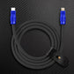 "Anodized Pro" 240W Reflective Shine Charge Cable C+Lightning