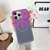 Breathable Heat Dissipation Aromatherapy Mobile Phone Case Suitable For iphone 16 - Purple + Gray