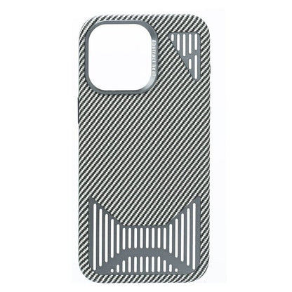 Carbon Fiber Aluminum Alloy Magnetic Heat Dissipation iPhone Case