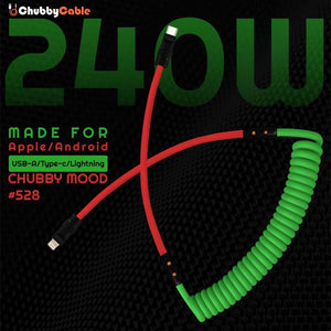 "Chubby Mood" Silicone Braided Fast Charging Cable #528