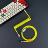 "Chubby" USB To Type C Spring Keyboard Cable - Yellow