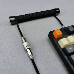 "Chubby" USB To Type C Spring Keyboard Cable