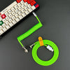 "Chubby" USB To Type C Spring Keyboard Cable - Green