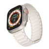 "Dual-Tone" Sporty Contrast Magnetic Silicone Band For Apple Watch - White