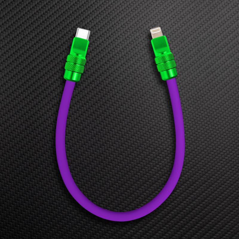 "Cute Anodized" Power Bank Friendly Cable C+Lightning