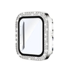 Electroplating Solid Double Row Diamond Protective Case Suitable For Apple Watch