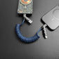 "Full-equipped Chubby" 6-in-1 240W Fast Charging Spring Cable