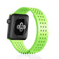 Multicolor Hole Silicone Breathable Watch Band For Apple Watch