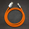 "Neon Chubby" Fast Charge Cable With Smart Light - Orange