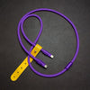 "Chubby" Solid Color Silicone Charge Cable - Purple