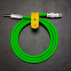"Seamless Chubby"  Audio Cable - Type-C & Lightning (TRRS) - Green