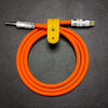 "Seamless Chubby"  Audio Cable - Type-C & Lightning (TRRS) - Orange