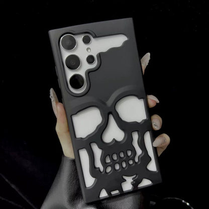 "Skull Design" Hollow Heat Dissipation All-Inclusive Anti-Fall Soft Case Suitable For Samsung