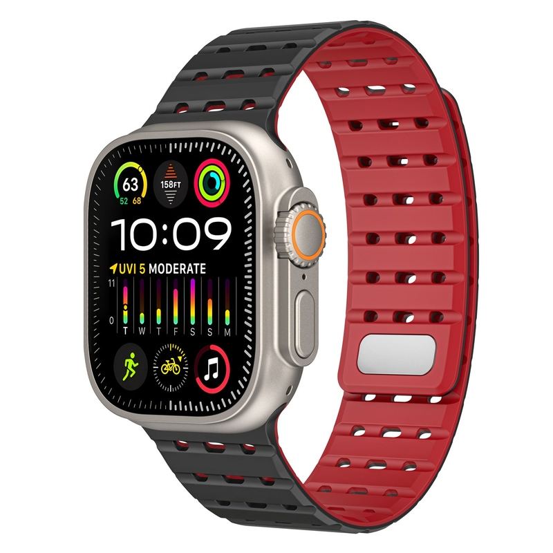 Sports Breathable Silicone Magnetic Band for Apple Watch