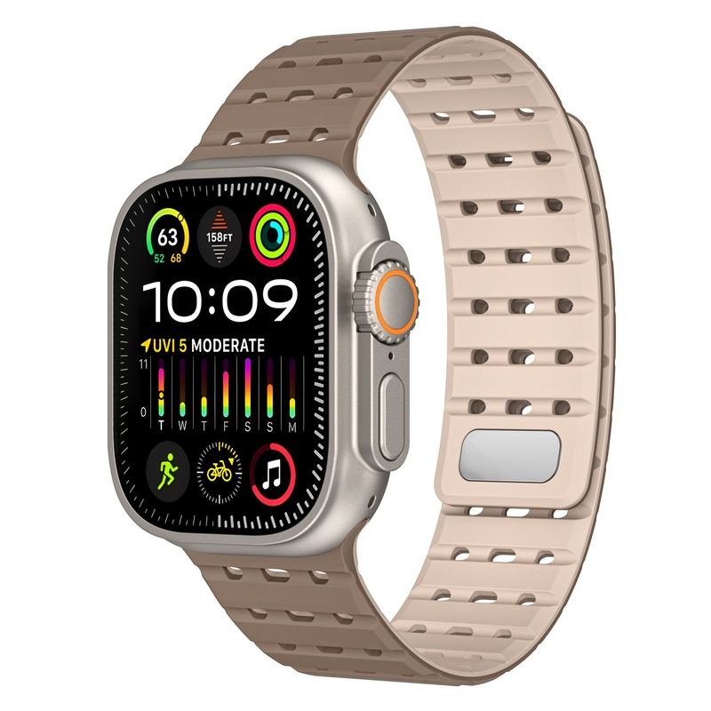 Sports Breathable Silicone Magnetic Band for Apple Watch