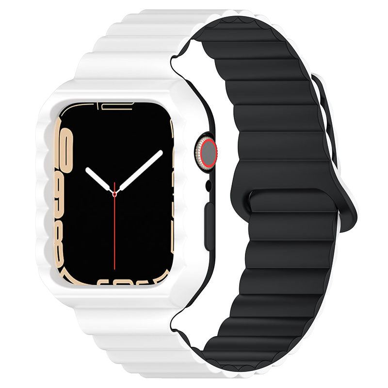 Sports Magnetic Silicone Integrated Watch Band For Apple Watch