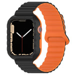 Sports Magnetic Silicone Integrated Watch Band For Apple Watch