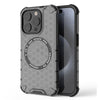 Transparent Honeycomb Magnetic Case - Black