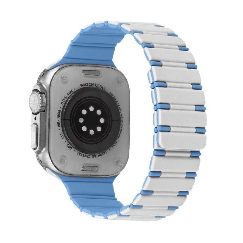 Vibrant Two-Color Magnetic Silicone Band For Apple Watch