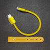 "Monochrome Chubby" Power Bank Friendly Cable - Silicone Material - Yellow