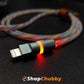 "Kaleidoscope Neon" Special Designed Glowing Fast Charge Cable