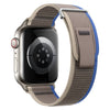 "Two-color Band" Nylon Band For Apple Watch - Blue Gray