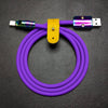 "Chubby" Special Designed Cable With Colored Connectors - Purple