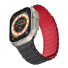 "Contrasting Colors Band" Magnetic Silicone Band For Apple Watch - Black & Red