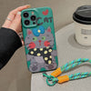 "Vibrant Girl" Cartoon Animal Drop Protection Case With Lanyard - T1