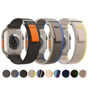 "Two-color Band" Nylon Band For Apple Watch